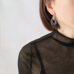 Chunky Hoop Pierced Earrings【4WAY】 6枚目の画像