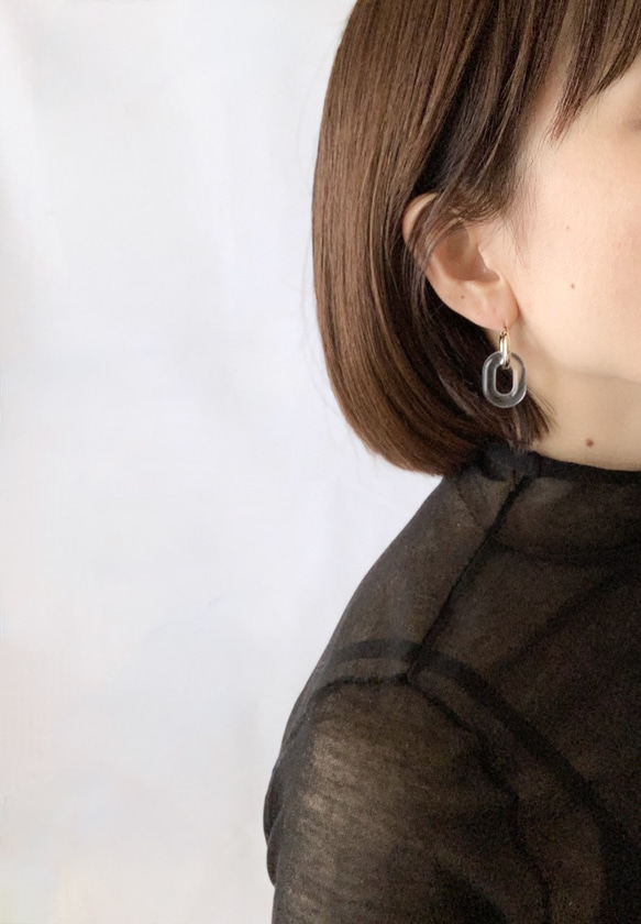 Chunky Hoop Pierced Earrings【4WAY】 7枚目の画像