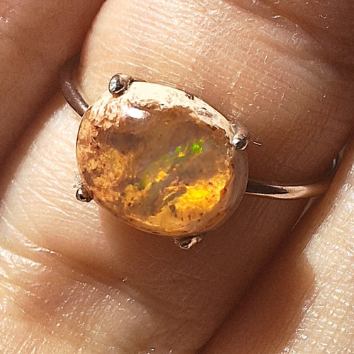 idola カンテラオパール　リング カンテラオパールシルバーリング#13.5 | iichi 日々の暮らしを心地よく