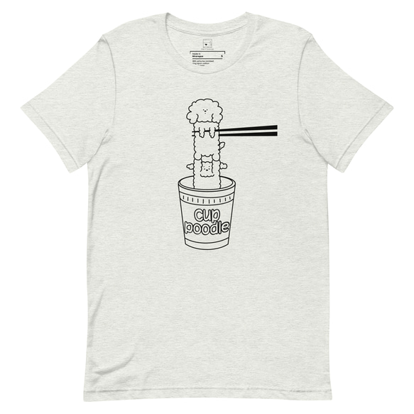 Cup Poodle Unisex T-shirts 2枚目の画像
