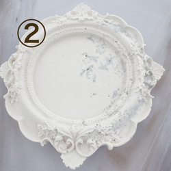 アンティークトレイ/アクセサリー・ホワイト、・白・シャビーシック・撮影小物・イベント什器・母の日・プレゼント 7枚目の画像