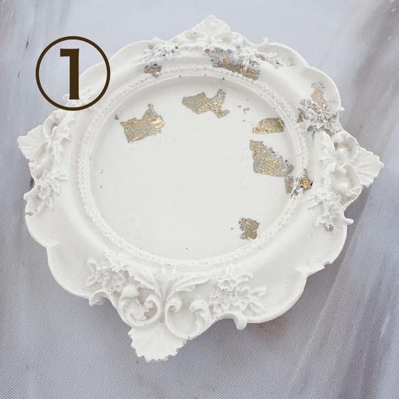 アンティークトレイ/アクセサリー・ホワイト、・白・シャビーシック・撮影小物・イベント什器・母の日・プレゼント 6枚目の画像