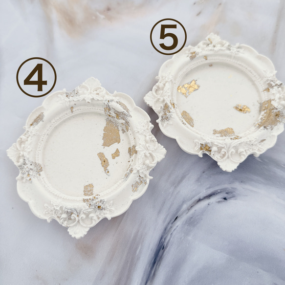 アンティークトレイ/アクセサリー・ホワイト、・白・シャビーシック・撮影小物・イベント什器・母の日・プレゼント 9枚目の画像