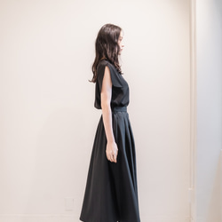 Sarasara skirt　ブラック　sai　日本製　ストレスフリー　体型カバー　スカート　フリーサイズ　即納 3枚目の画像