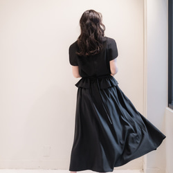 Sarasara skirt　ブラック　sai　日本製　ストレスフリー　体型カバー　スカート　フリーサイズ　即納 14枚目の画像