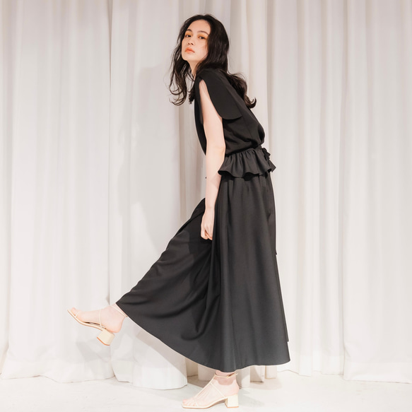 Sarasara skirt ブラック sai 日本製 ストレスフリー 体型カバー Sarasara skirt ブラック sai 日本製 ストレスフリー 体型カバー