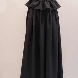 Sarasara skirt　ブラック　sai　日本製　ストレスフリー　体型カバー　スカート　フリーサイズ　即納 18枚目の画像