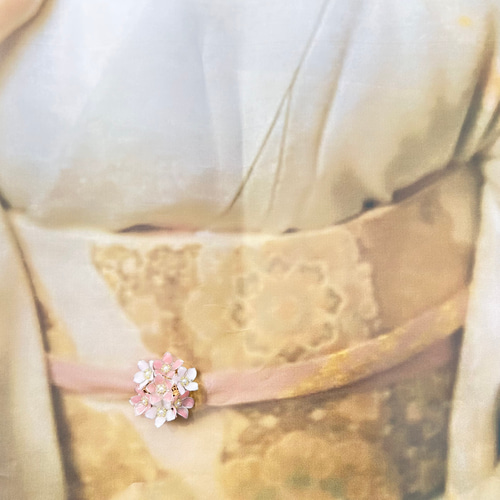 桜のポニーフック 桜 ツツジ ポニーフック・ヘアカフス Sumire帯留め