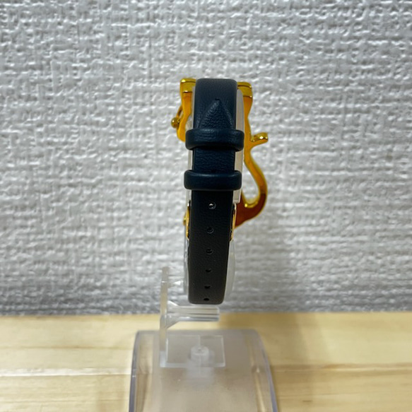 数量限定 キラキラネコの合皮ベルト時計 TG-CAT(L)BK 4枚目の画像