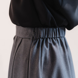 Sarasara skirt　グレー　sai　日本製　ストレスフリー　体型カバー　スカート　フリーサイズ　即納 6枚目の画像