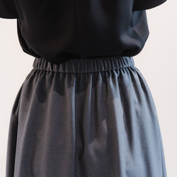 Sarasara skirt　グレー　sai　日本製　ストレスフリー　体型カバー　スカート　フリーサイズ　即納 7枚目の画像