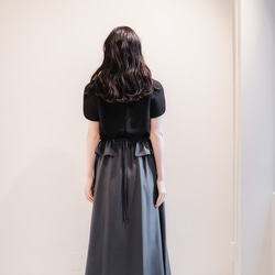 Sarasara skirt　グレー　sai　日本製　ストレスフリー　体型カバー　スカート　フリーサイズ　即納 4枚目の画像