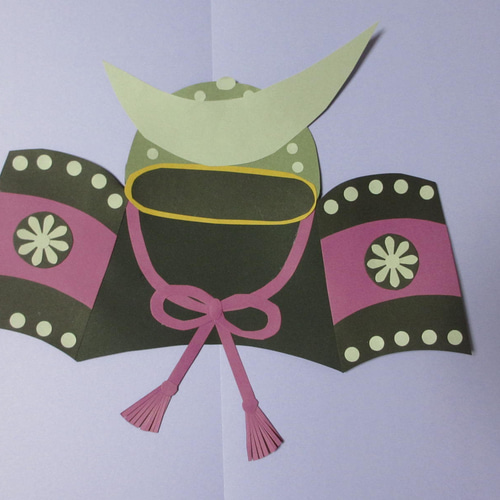 かぶと（兜） 〈5月の壁面〉 画用紙 壁面飾り 保育園・幼稚園・学校