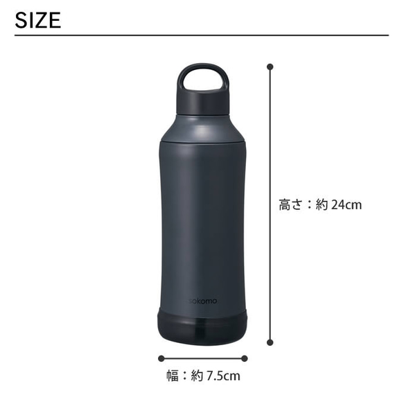 ゴルフ柄彫刻 ゴルフの記念品に  名入れ　sokomo そこまで洗えるボトル 500ml  人気のブラック　送料無料 4枚目の画像