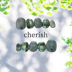 20.緑ネイル シンプルネイル チェックネイル マグネットネイル 1枚目の画像