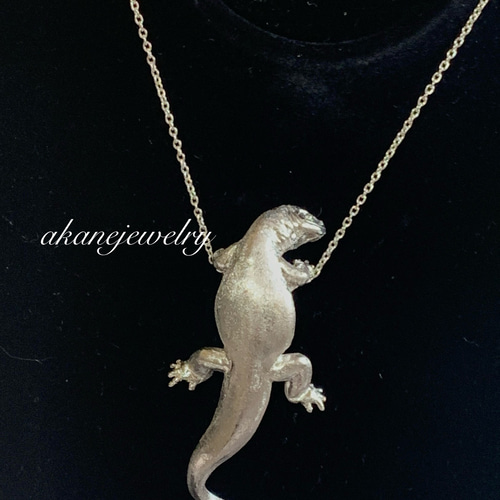 モニタートカゲのシルバーネックレス ネックレス・ペンダント
