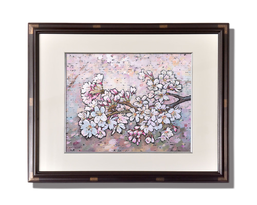 絵画　雪ふる19 原画　A4サイズ 額縁無し a7f298815b37ac5db14e4a0afd65d5