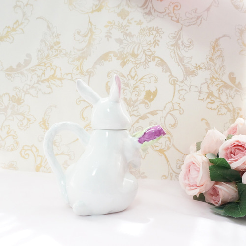 世界に一つだけうさぎさんのティーポット〜紫陽花パープルver〜 ポット