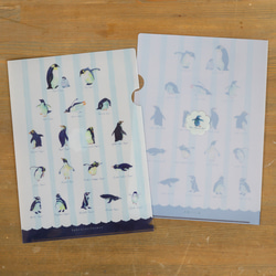 A4クリアファイル】Pen -ペンギンモクのなかまたち- その他雑貨 南極