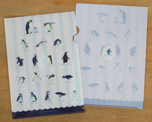 ペンギン花札　A4クリアファイル「十二の月」　12種類セット+特典 ペンギン花札 A4クリアファイル「十二の月」 12種類セット+特典 新品未