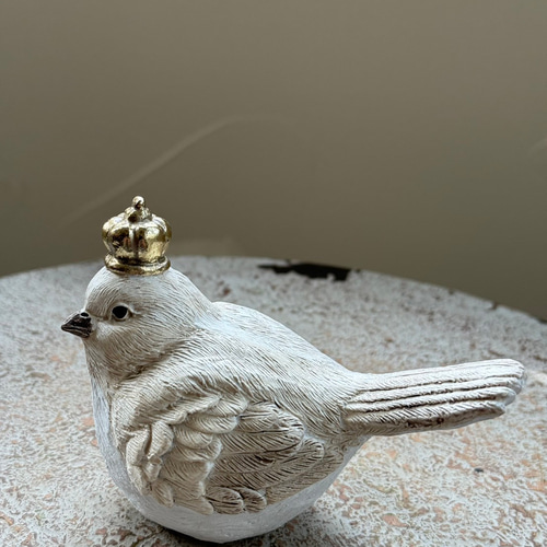 アンティークヒマラヤクルミ材のWELCOME LADYはインテリアの置物 玄関 welcome 》レジンアンティークアニマル ノエルバード