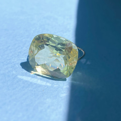 Prana candy gem ✴︎大粒レモンクォーツ✴︎宝石ルースのk14gfリング 6枚目の画像