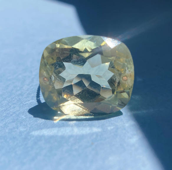 Prana candy gem ✴︎大粒レモンクォーツ✴︎宝石ルースのk14gfリング 7枚目の画像