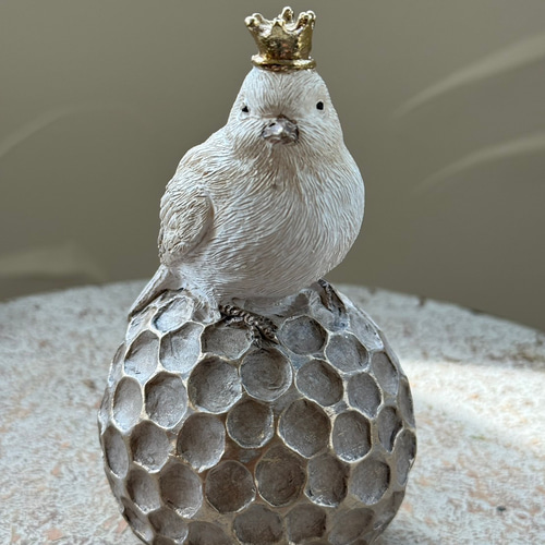 玄関 welcome 》レジンアンティークアニマル ノエルバードボール