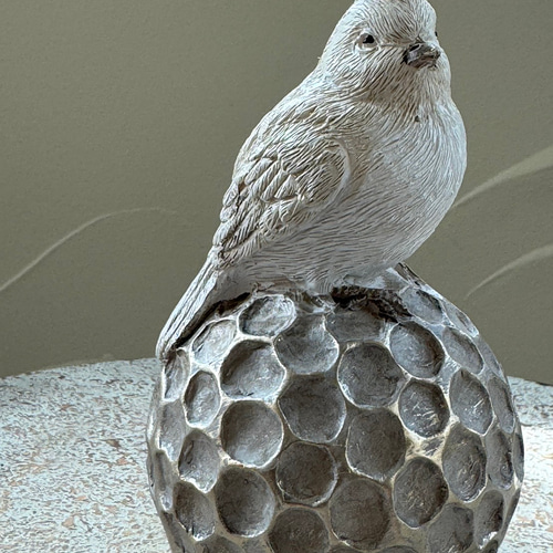 玄関 welcome 》レジンアンティークアニマル ノエルバードボール