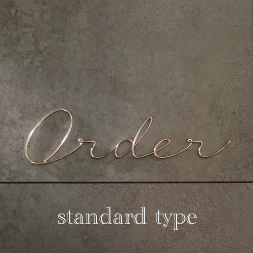 order alphabet * standardタイプ * wire art 虫ピン付属 オーダー