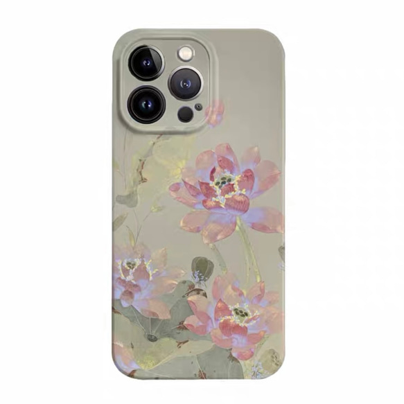 ☆蓮の花☆iPhone16/1514/13/12/11/Pro/Max/PLUSスマホケース