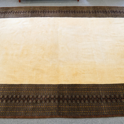 パキスタン製手織りウールカーペット パキスタン手織り絨毯 size:257×252cm ウール ペルシャ絨毯 ダブルノッ
