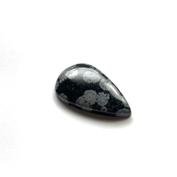 天然石ルース＊スノーフレークオブシディアン ドロップa 3枚目の画像