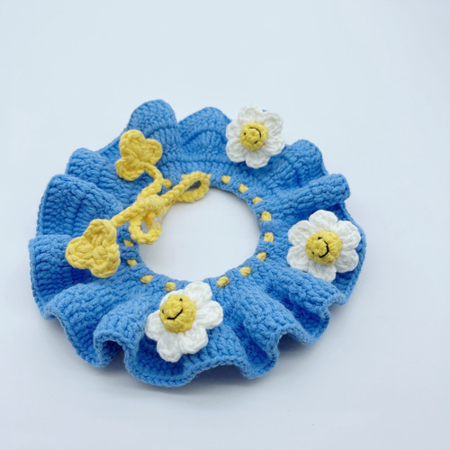 EMY's Gallery 猫襟 ワンちゃん襟 首輪 カギ編み 犬襟 つけ襟