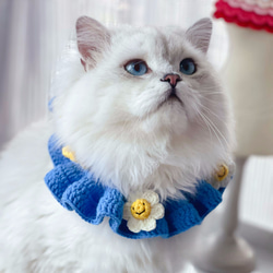 EMY's Gallery 猫襟 ワンちゃん襟 首輪 カギ編み 犬襟 つけ襟