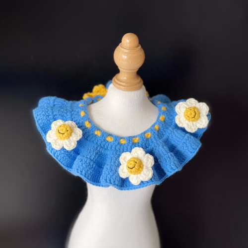 EMY's Gallery 猫襟 ワンちゃん襟 首輪 カギ編み 犬襟 つけ襟