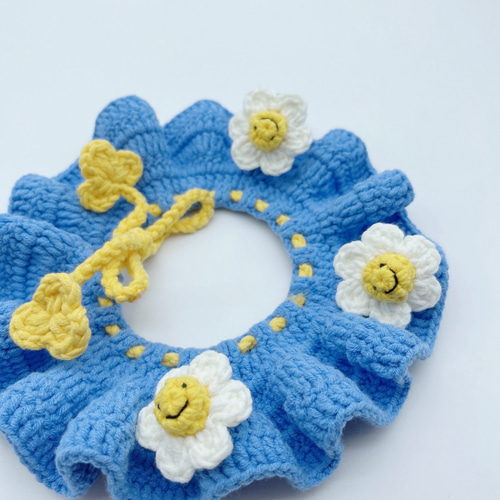 EMY's Gallery 猫襟 ワンちゃん襟 首輪 カギ編み 犬襟 つけ襟