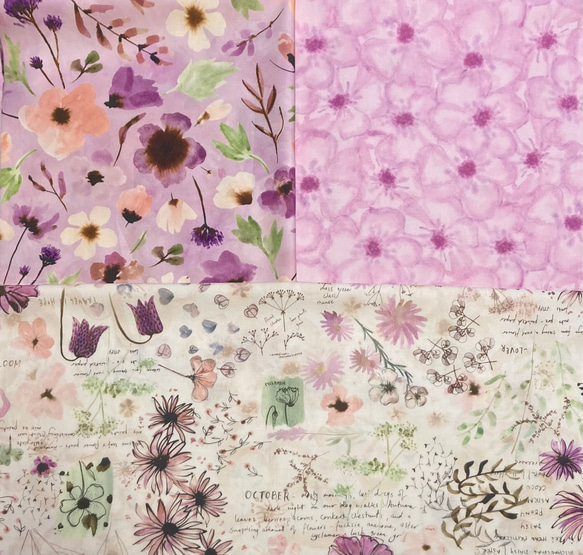 「Blooming Lovelyシリーズ 3枚セット」moda 生地 カットクロス Janet Clare 7枚目の画像
