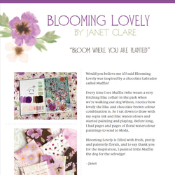 「Blooming Lovelyシリーズ　3枚セット」　modaカットクロス　Janet Clare 8枚目の画像