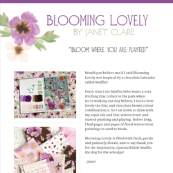 「Blooming Lovelyシリーズ 3枚セット」moda 生地 カットクロス Janet Clare 8枚目の画像