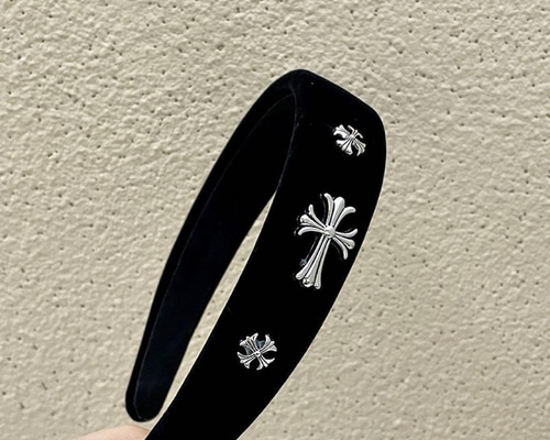 accca ブラック スワロフスキー　カチューシャ　 収納袋付き チャームベロアカチューシャ（カチューシャ）｜flower（フラワー