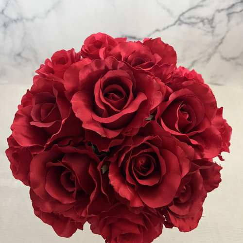 アーティフィシャルフラワー赤薔薇クラッチブーケ ブーケ Flower