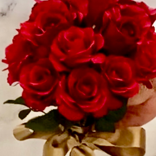 アーティフィシャルフラワー赤薔薇クラッチブーケ ブーケ Flower