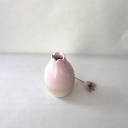 花びらの小さな花瓶　ピンク 6枚目の画像