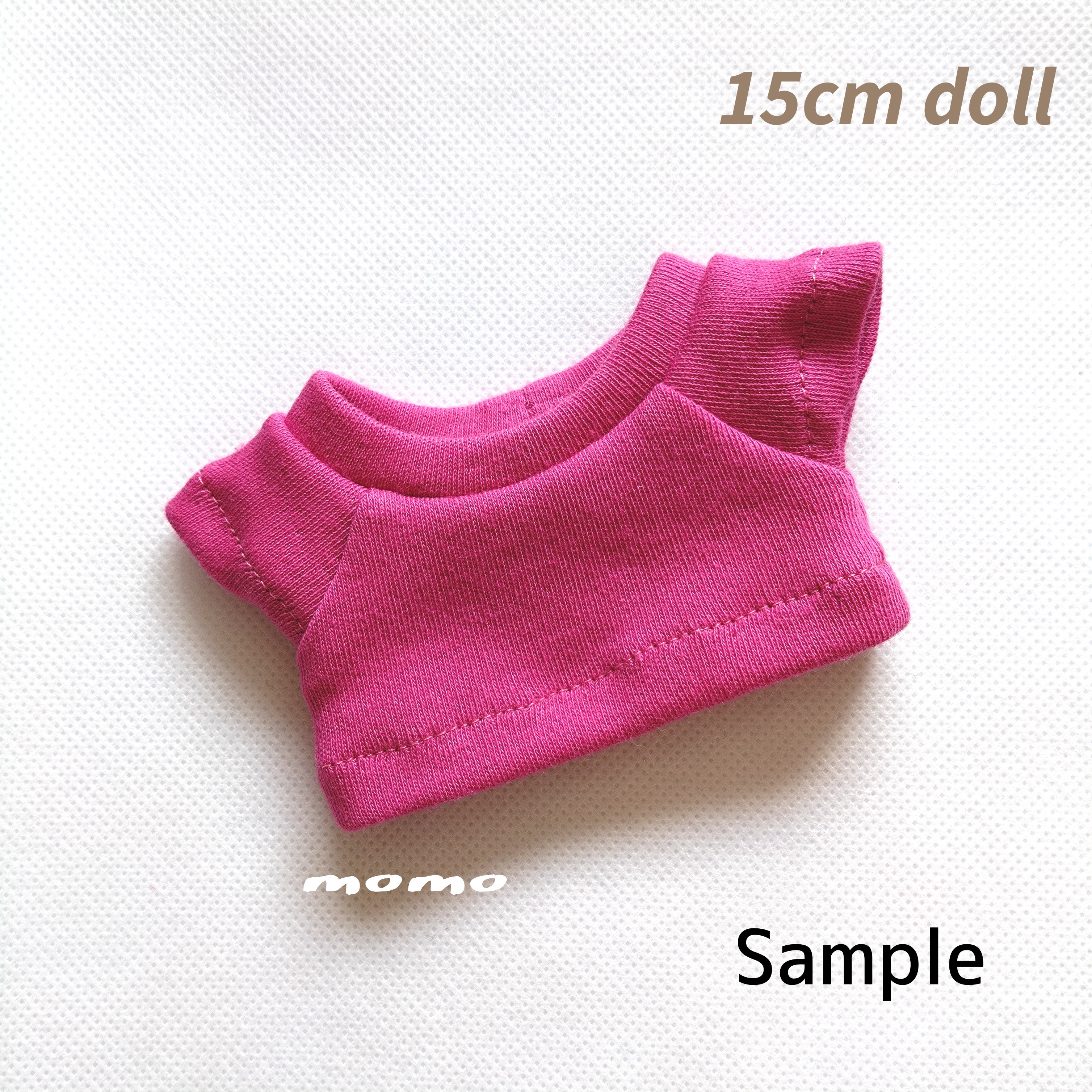 ぬいぐるみ 着せ替え 15cm オリジナル ピンク 三つ編みの通販 by