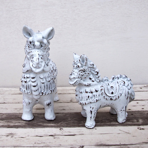 おうまさんのオブジェ　親子セット◆陶器◆テラコッタ◆置物◆馬◆ 7枚目の画像