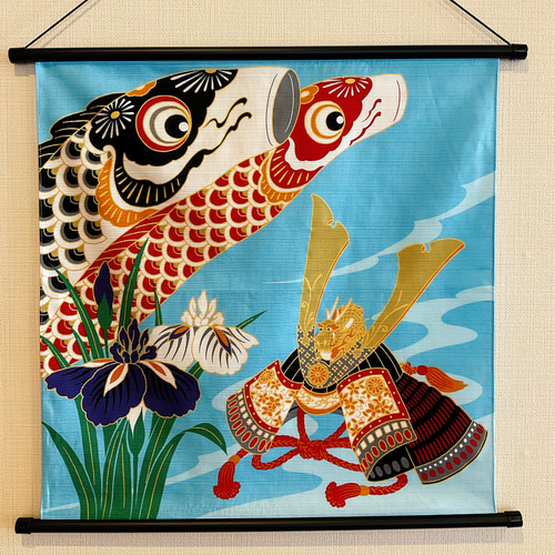 端午の節句 壁掛け タペストリー 着物 和柄 端午の節句 壁掛け タペストリー 着物 和柄 端午の節句 | しの友呉服