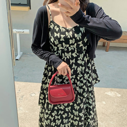 春夏新作 XL~5XL 黒のカーディガン 花柄サスペンダースカート 大きいサイズ レディース 着痩せ ol 通勤 大きめ 2枚目の画像
