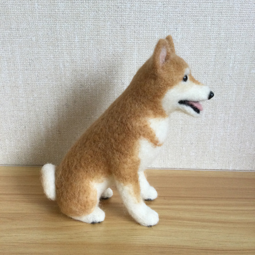羊毛フェルト 柴犬 羊毛フェルト masapan 通販｜Creema(クリーマ