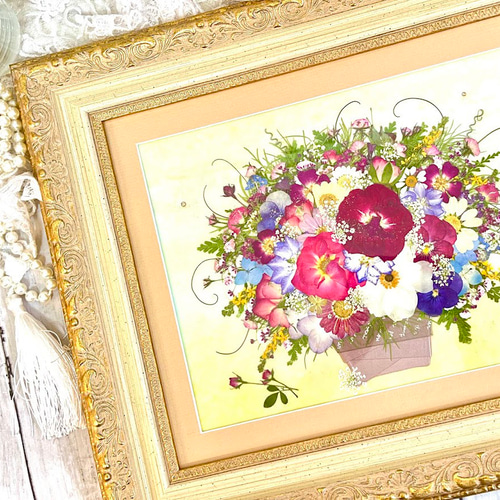 Joanna Sheen 押し花アート 英国製 額縁付 Joanna Sheen 押し花アート 額縁付 英国製